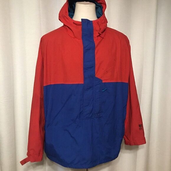 VTG Helly Hansen Equipe Ski Jacket 90s Coat Ski Colorblock Tech Waterproof L - Picture 1 of 12